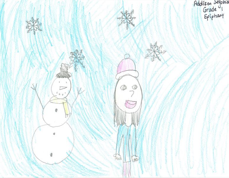 Addison Segobiano, grade 1, Epiphany